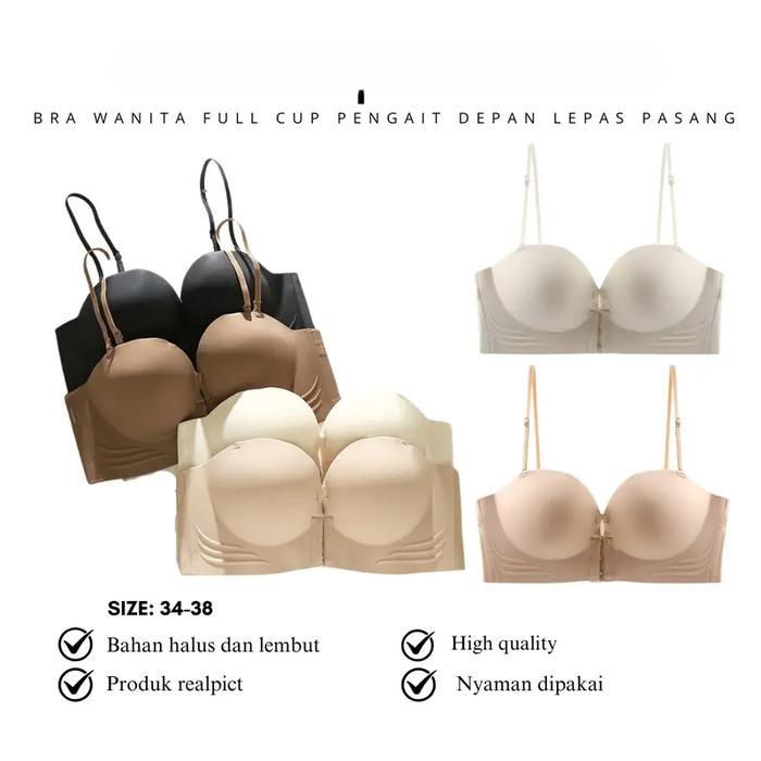 4 PC BRA / BH WANITA Kancing Depan Belakang bra for women with s breasts 913 Siap Kirim