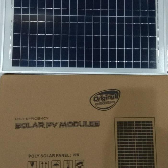 Paket 2Pcs Solar Panel 20Wp Solar Cell 20Wp Terbaru 