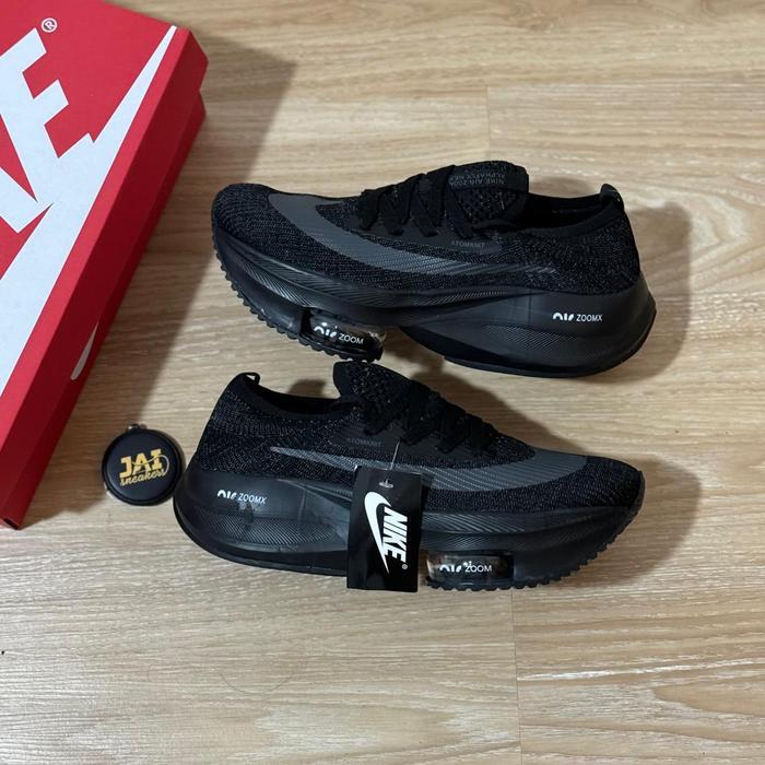 SEPARU SNEAKERS RUNNING NIKE ZOOM ALPHA FLY FULL BLACK PRIA