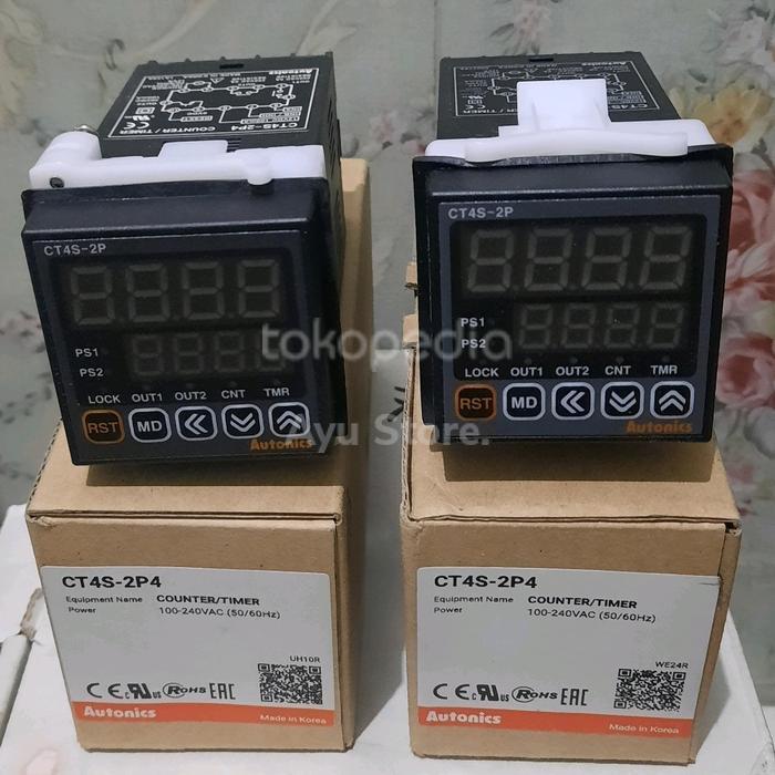 Promo!! Autonics Counter Timer Ct4S-2P4 / Ct4S 2P4
