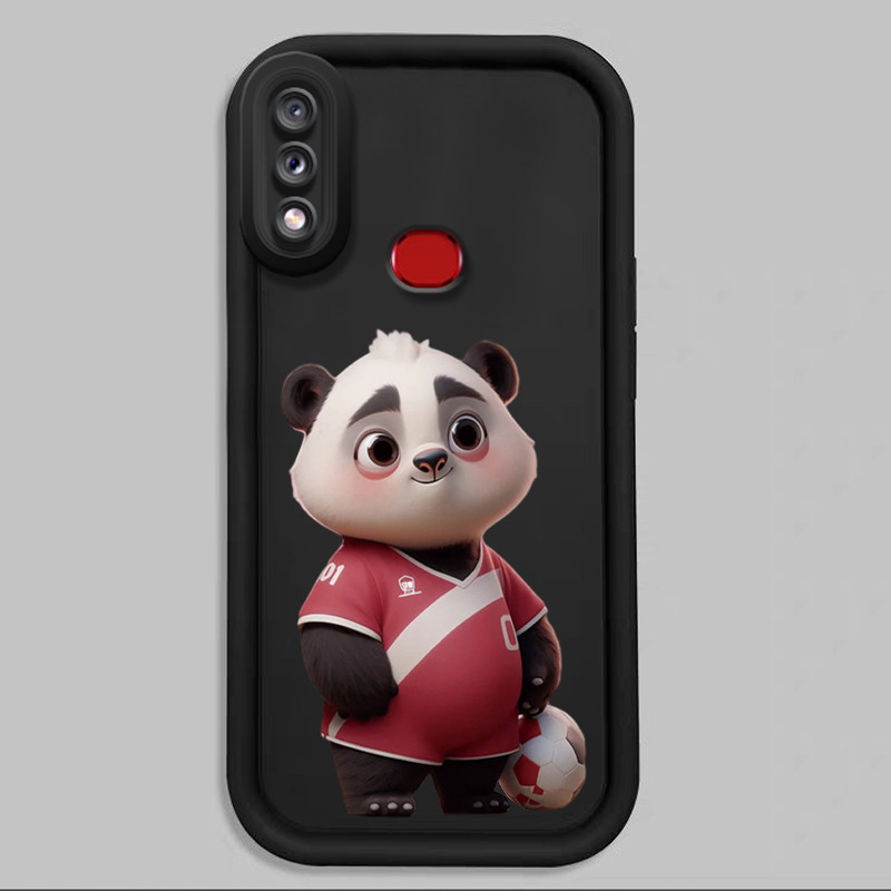 Casing Hp untuk Samsung Galaxy A10s M01s Case Panda Sepak Bola Kasing silikon Cesing Softcase Tidak 