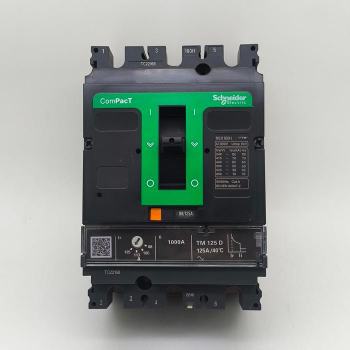 Mccb Circuit Breaker Nsx160H 3P 160A 112-160A 3P Nsx160H Tm160D 70Ka Hemat