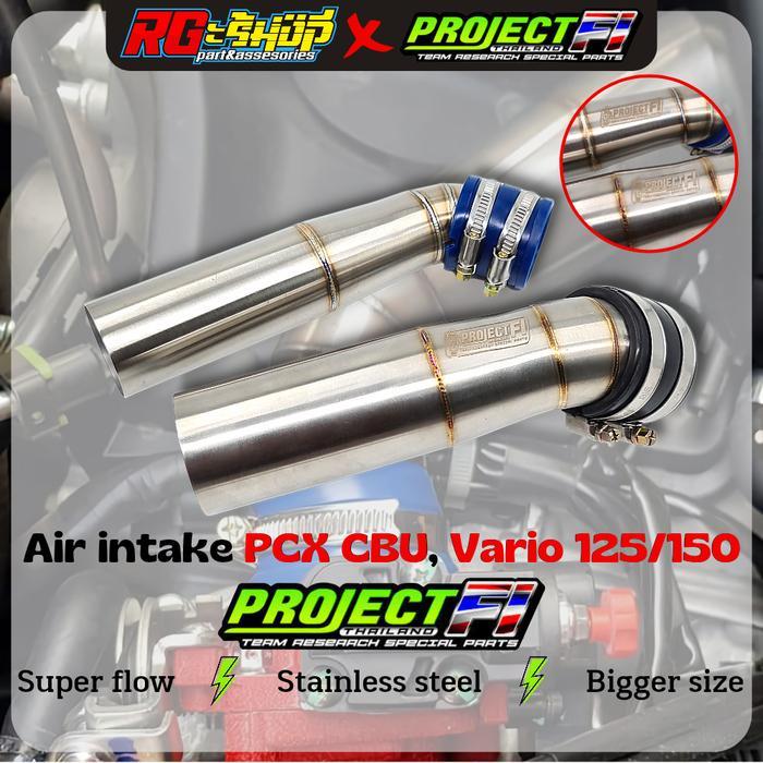 Pipa air intake velocity stainless PCX cbu Vario 125 150 project fi