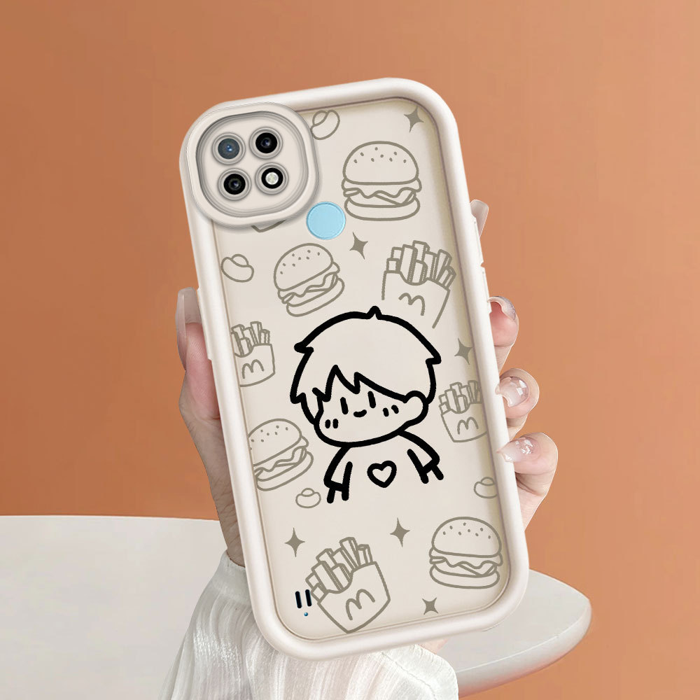 Casing Hp UntukRealme C21 Case Softcase Soft Cesing Handphone Cover Populer Kartun Cassing Cool Kesi