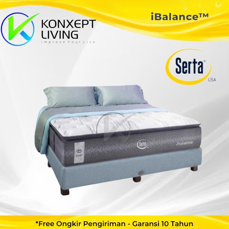 Serta Springbed ibalance Ukuran 120x200 Fullset Tanpa Sandaran