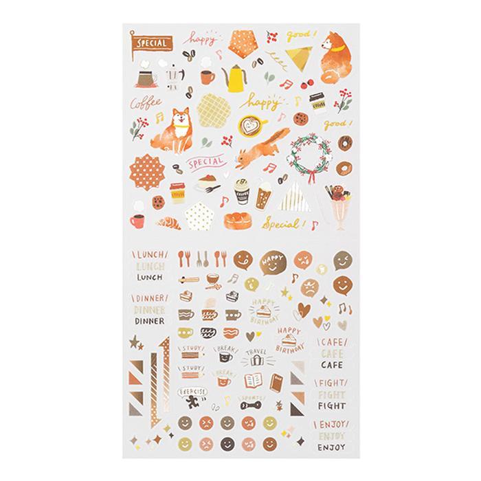 Midori Notebook Sticker Collection Pattern