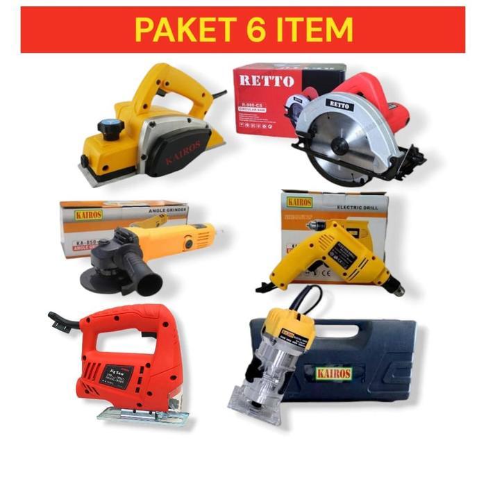 BOOM SALE PAKET MURAH dapat 6  paket tukang kayu alat tukang kayu lengkap paket mesin tukang kayu