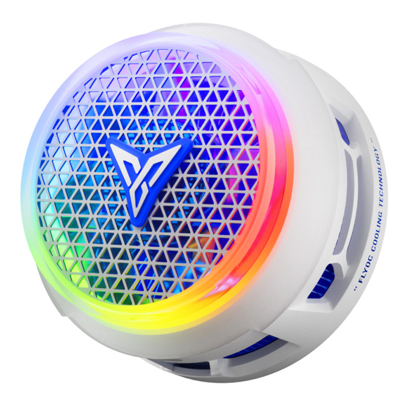 Flydigi B9X Phone Cooler, Low Noise Semiconductor Cooling Fan with RGB Light, Compatible with
