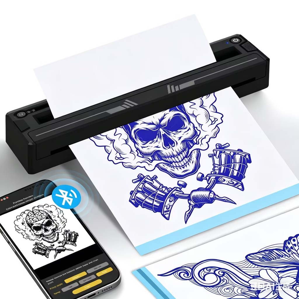 Portable Tattoo Printer Tattooist Mini Tattoo Machine Tattoo Stencil Printer A4 Thermal Printer