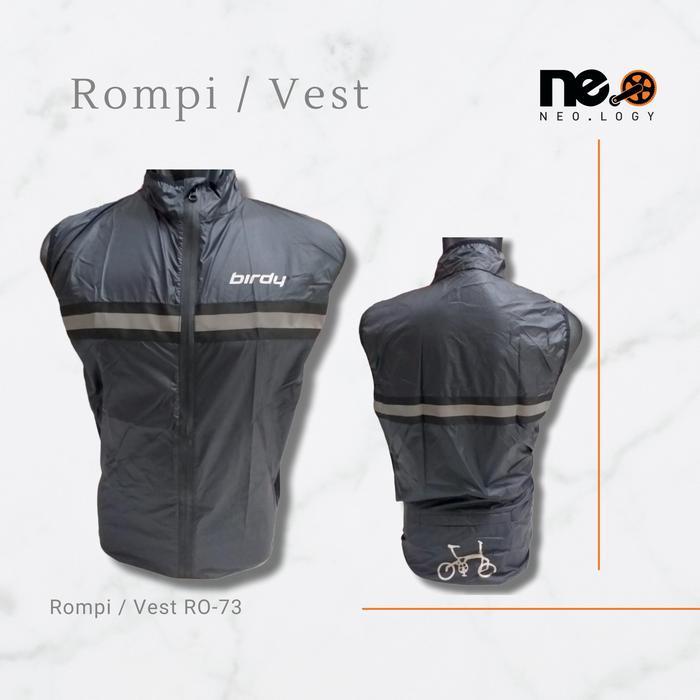 Rompi Windbreaker Sepeda Lipat Vest Unisex New Arrival