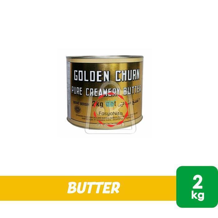 READY STOCK Salted Butter Golden Churn Butter Creamy Roombutter (Kaleng 2kg)- Anita Online Fresh