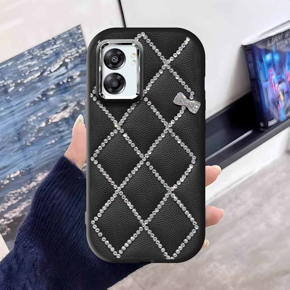 Hontinga Casing Hp Untuk OPPO A57 A77 A77S 2022 5G Silikon Cassing Softcase Fashion Bow 5880 Soft Ke