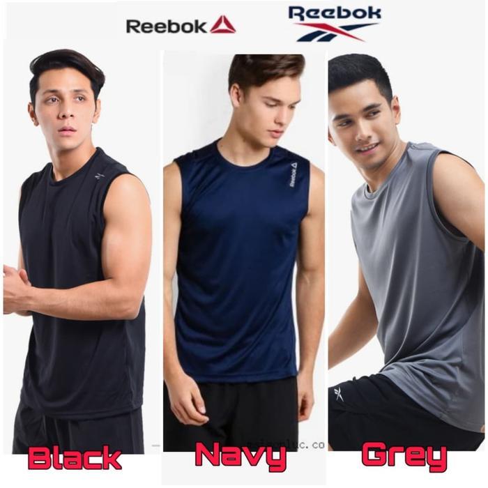 Re*Bok Tanktop Man Baju Singlet Olahraga Pria Cowok Original Lari Run