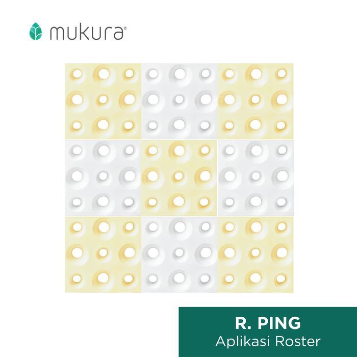 Roster Keramik Minimalis Lubang Angin Minimalis Mukura Ping 20 x 20 cm