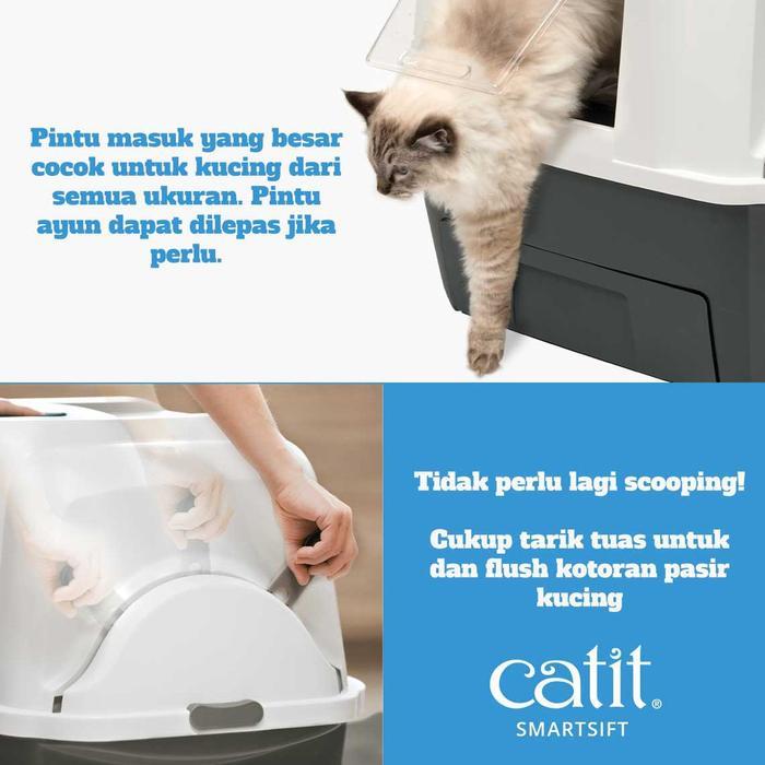 Promo Catit - Bak Kotoran Kucing Toilet Kucing Tinggal Flush Catit Smartsifting Cat Pan 50685