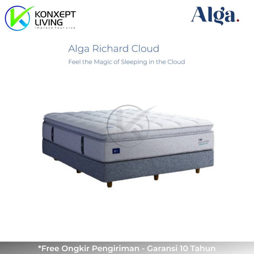 Alga Springbed Richard Cloud Pocket Spring Ukuran 120x200 - Fullset Tanpa Sandaran