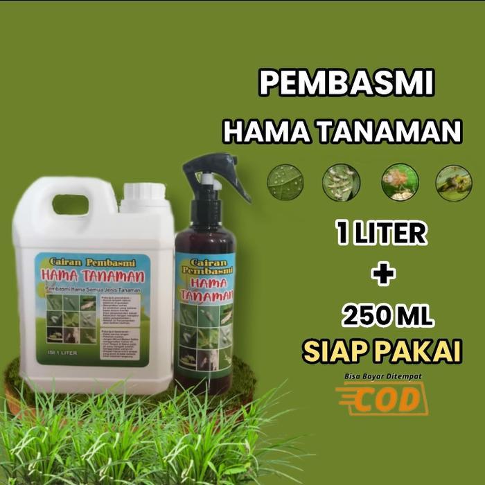 Siap Pakai Cairan Pembasmi Hama Tanaman/Pembasmi Kutu Kebul,Walang Sangit,Tungau,Ulat Isi 1 Liter