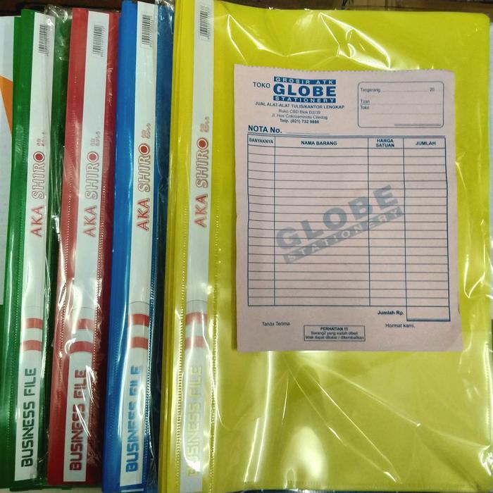 Terlaris Business File Folio AKA SHIRO per lusin (Bisnis Fail/Map Snelhecter) SALE