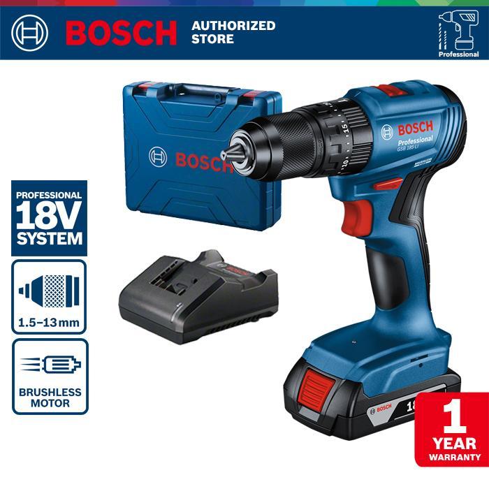 Bosch Brushless Impact Drill / Bor Impact Baterai 18Volt GSB 185-LI