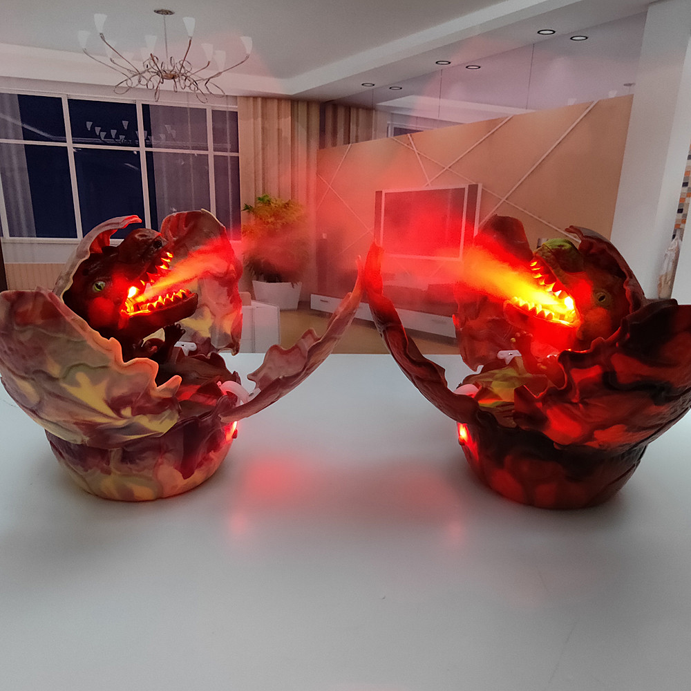 Dinosaur Toys Voice Control Light Simulation Christmas Toys Calling Magic Hatching Spray Dinosaur