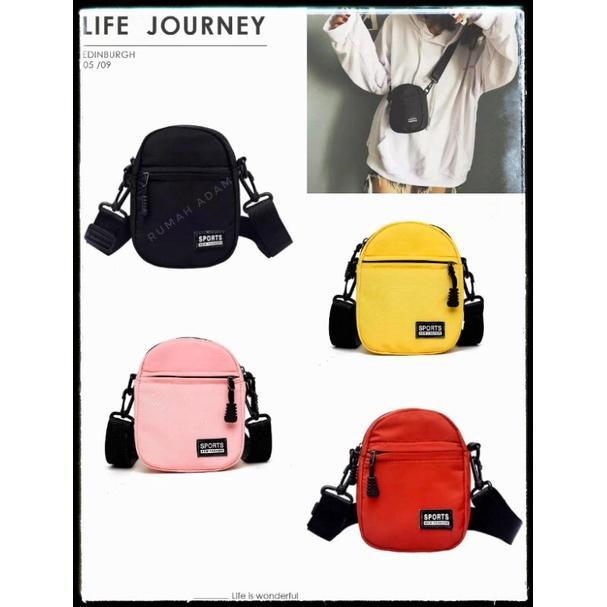 TAS SPORT -TAS MINI-FEMY- Tas Selempang Wanita Kanvas Slingbag