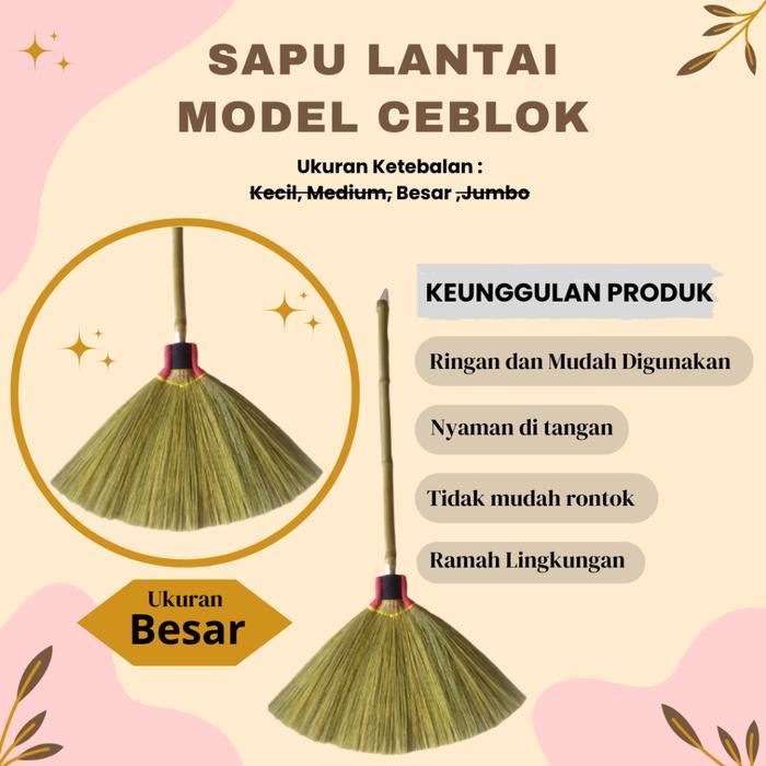 Sapu Lantai Awet Ijuk Rayung Tebal PREMIUM