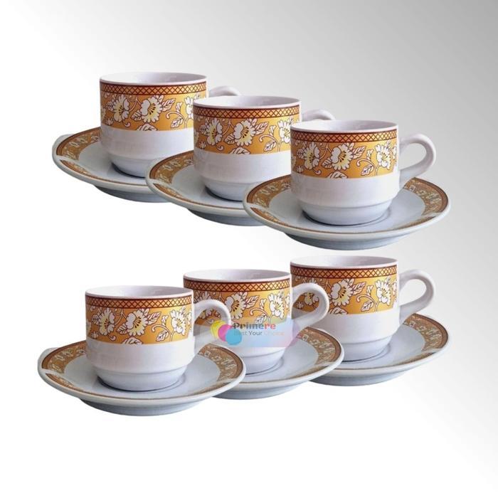Gelas Cangkir Kopi Set Keramik 1 Pack Isi 6 Tbk