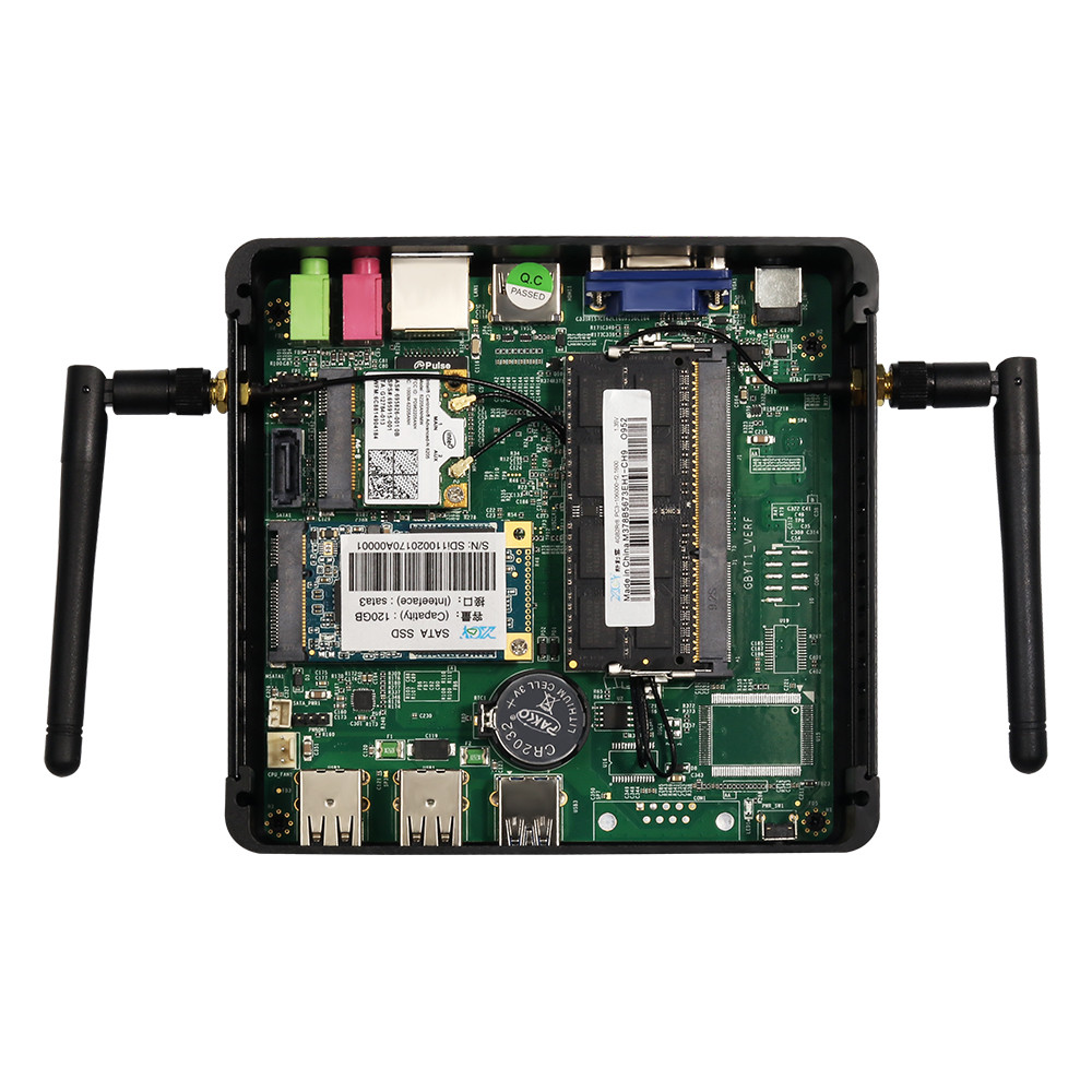 . Intel Core I7 4500U Fanless Mini Pc Htpc Hdmi Vga Display 8Xusb -
