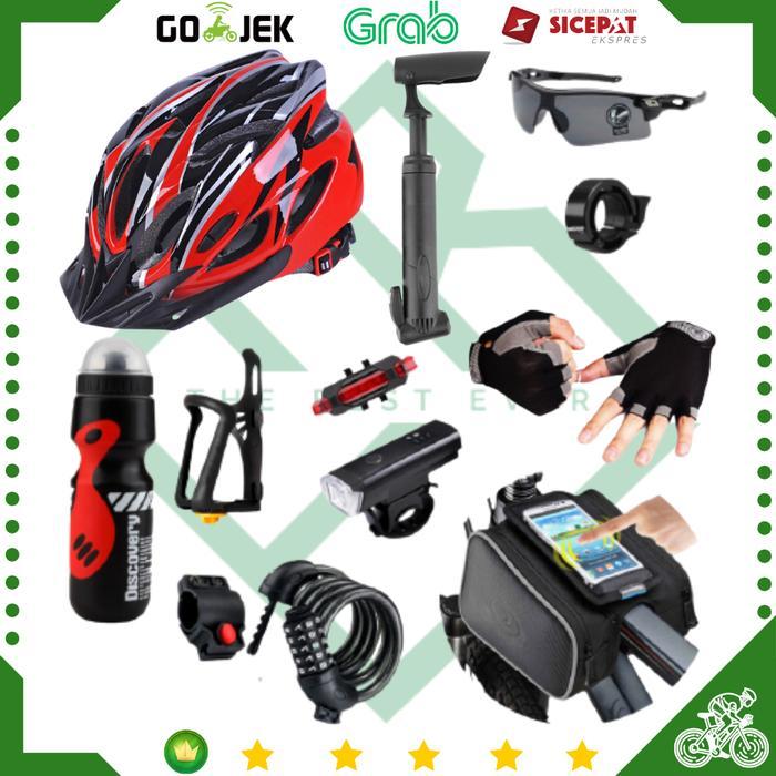 Paket Lengkap Helm Sepeda MURAH BERKUALITAS