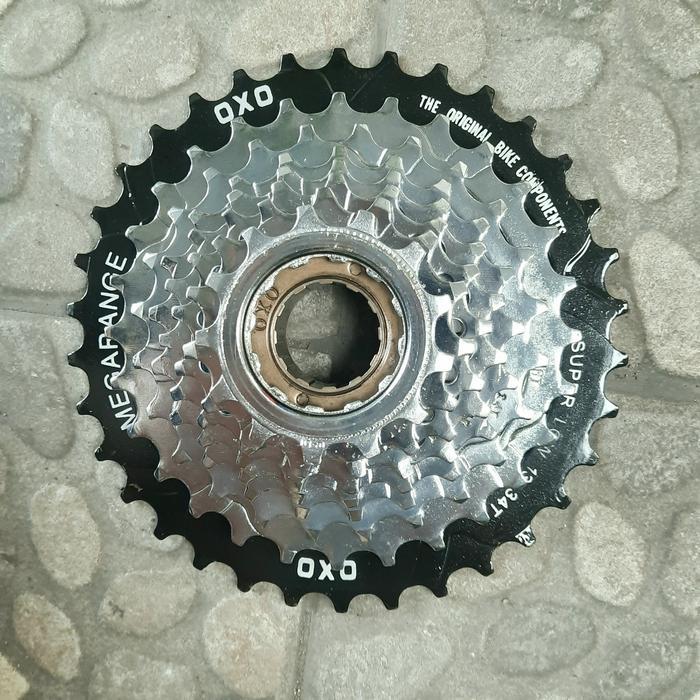FREEWHEEL OXO 8sp DRAT 8 SPEED 13-34T CHROME-BLACK SPROCKET DRAT