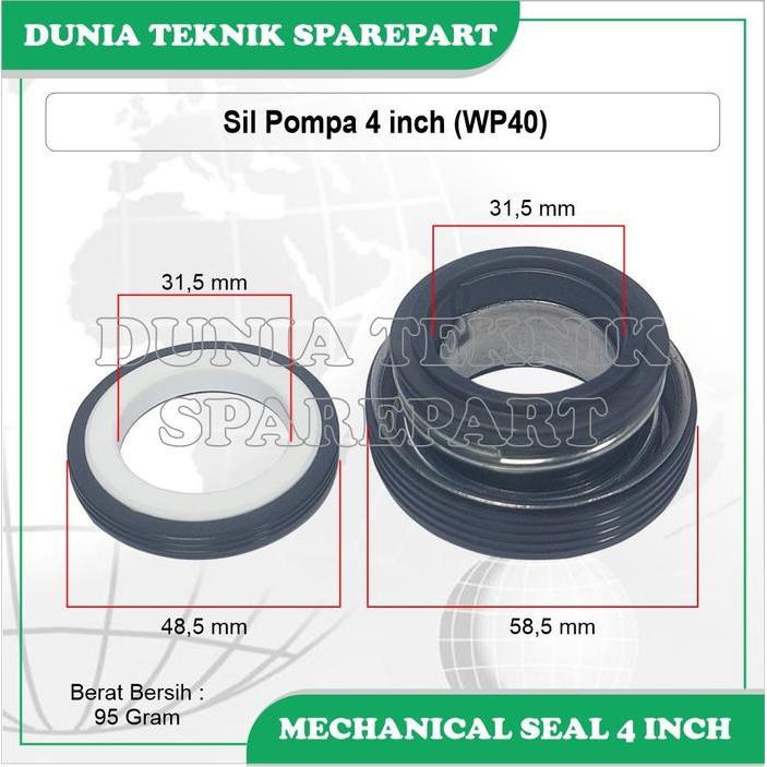 Ada Stok MECHANICAL SEAL 4 INCH / SIL POMPA AIR 4 INCH / SIL POMPA ALKON WP40