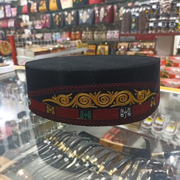 SIAPKIRIM Peci khas Aceh motif Gayo / Peci Gayo khas Aceh bahan premium READY STOCK
