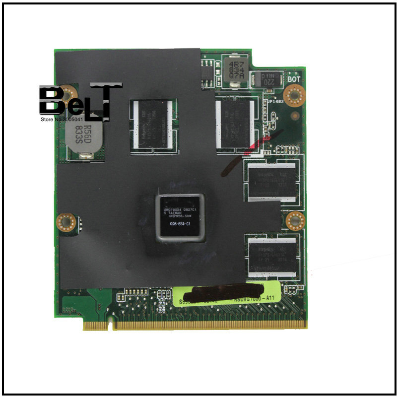Original 9650M GT 9650MGT G96-650-C1 1024MB MXM-II vga card for ASUS X83V N80V M50V M70V X57V F8V