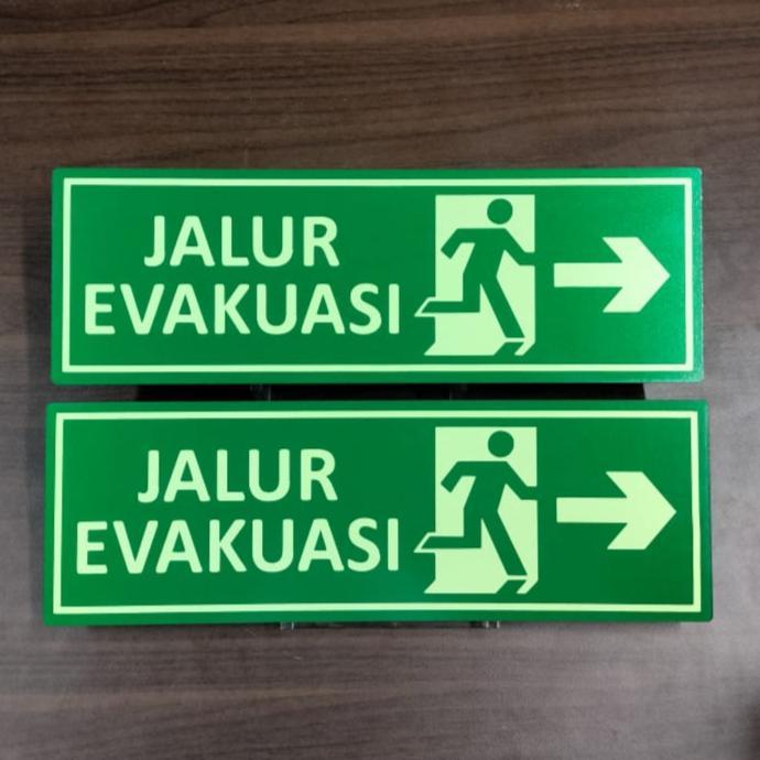 "New" sign jalur evakuasi akrilik jalur evakuasi akrilik glow in the dark