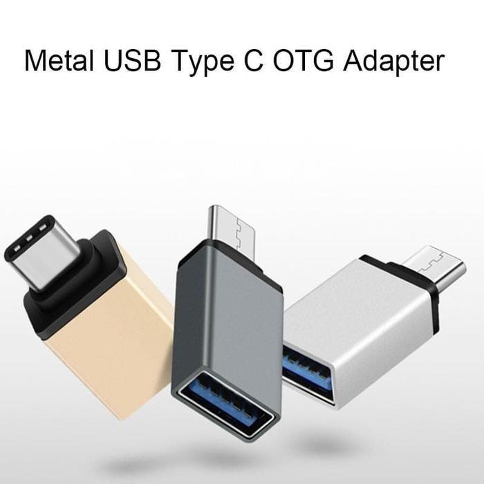 OTG TYPE C METAL / OTG USB TO TYPE C / TYPE-C TO USB ADAPTER KONEKTOR