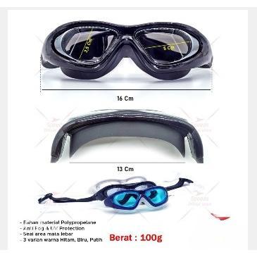 Decathlon Sport - Kacamata Renang Dewasa Free Kacamata Renang Anak Lx 9110 Hitam