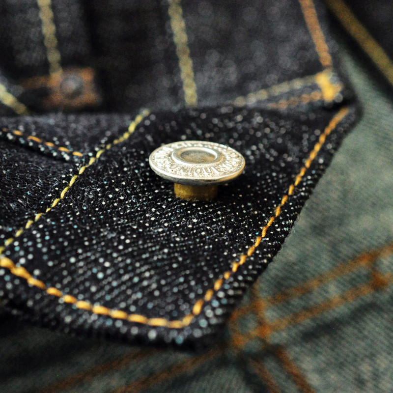 . Saucezhan 308Xx-Bo-Wind Jeans For Men Furinkazan Selvedge Raw Denim -