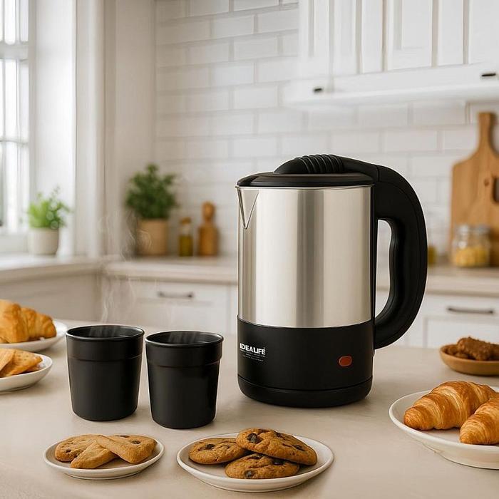 IDEALIFE IL-110M Ketel Air Listrik Kecil 0.5L IL110M Electric Kettle Mini Teko Elektrik 500ml