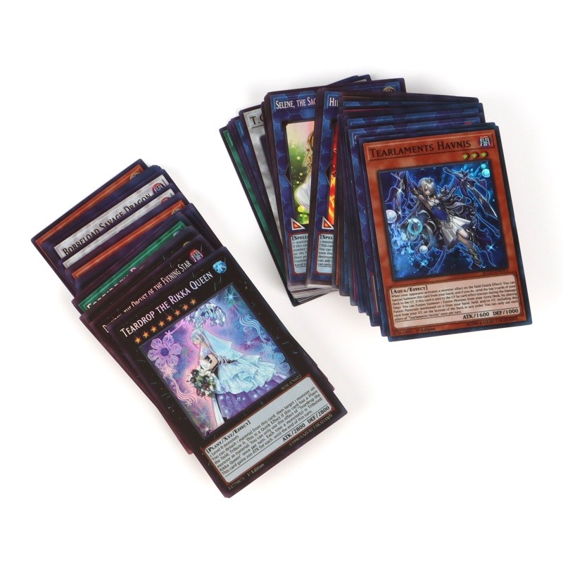 100Pcs No Repeat Holographic Yugioh Card in English YU GI OH Master Duel Competitive Deck Trading