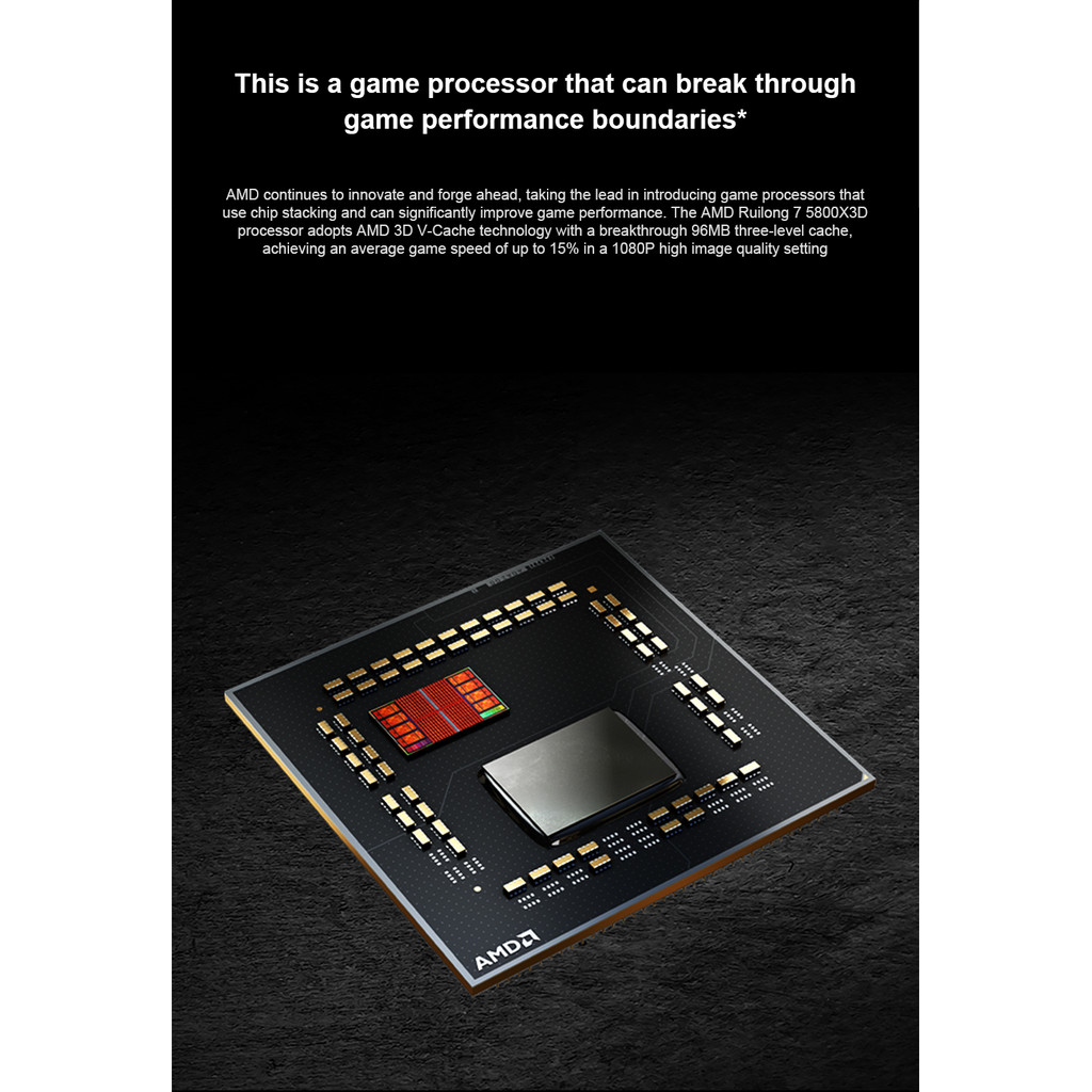 . Amd Ryzen 7 5800X3D R7 5800X3D 3.4Ghz 8 Core 16 Thread Cpu -