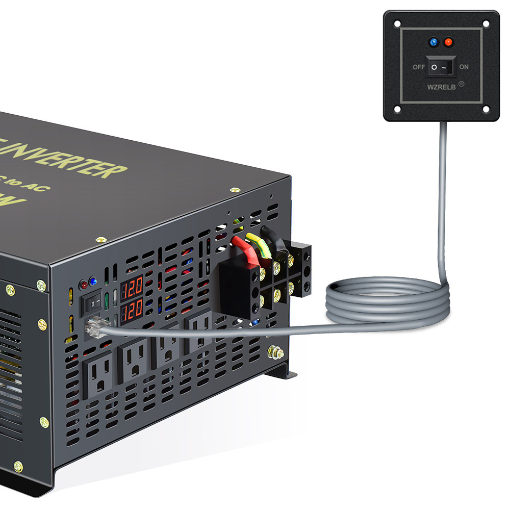 . Off Gird Pure Sine Wave Solar Inverter 7000W Power Supply 12/24/48/110V Dc To Ac 120/220/230V