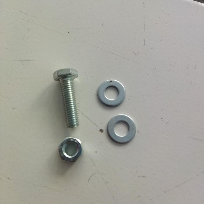 baut+mur+ring plat galvanis, m8x30 kunci 13