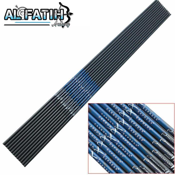 Shaft Pure Carbon Express Predator ID 6.2mm / Shaft untuk Arrow