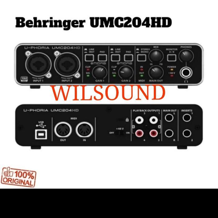 SOUNDCARD BEHRINGER UMC 204 HD UMC204 ORIGINAL