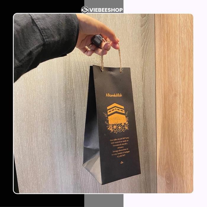 ( ISI 50 BIJI ) PAPER BAG HAJI UMROH ELEGAN PACKING PAPER SOUVENIR HAJI UMROH MURAH PAPER BAG HAJI