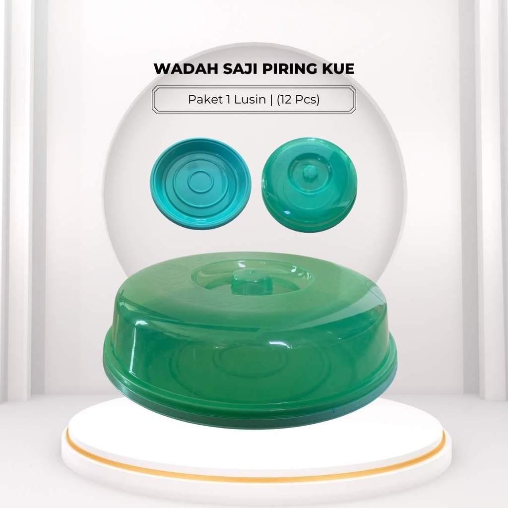 Wadah Saji Piring Kue Paket 1 Lusin | (12 PCS) Plastik Serbaguna Koleksi Usaha Berkatan Hajatan Kend