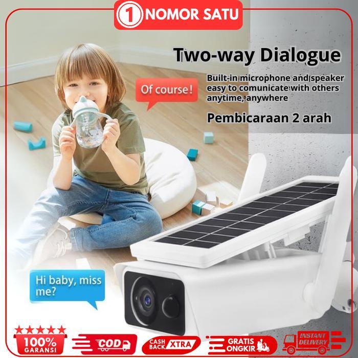 Kamera Cctv Wifi Solar Panel T-13 Camera Tenaga Surya Wireless