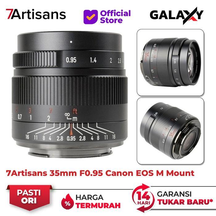Lensa 7Artisans 35mm F0.95 For Canon EOS-M Mount