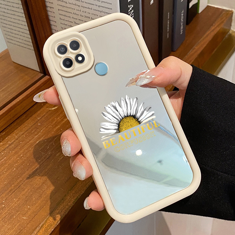 Casing Hp OPPO A15 A15s A35 Case Casing Kaminya Pola Kasus cermin tangga HP Kasing Silikon Softcase