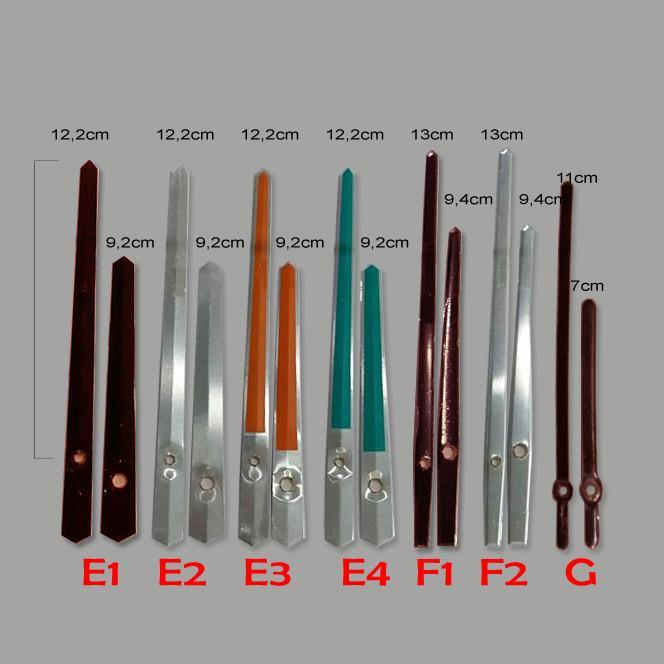 Jarum JAM dinding Panjang 7,5-15 cm